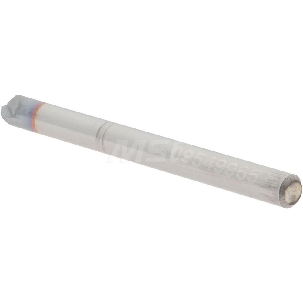 Accupro Chamfer Mill: 1/8" Dia, 1/8" Shank Dia, 90 deg, 2 Flute, Solid Carbide, Single End - 2500006