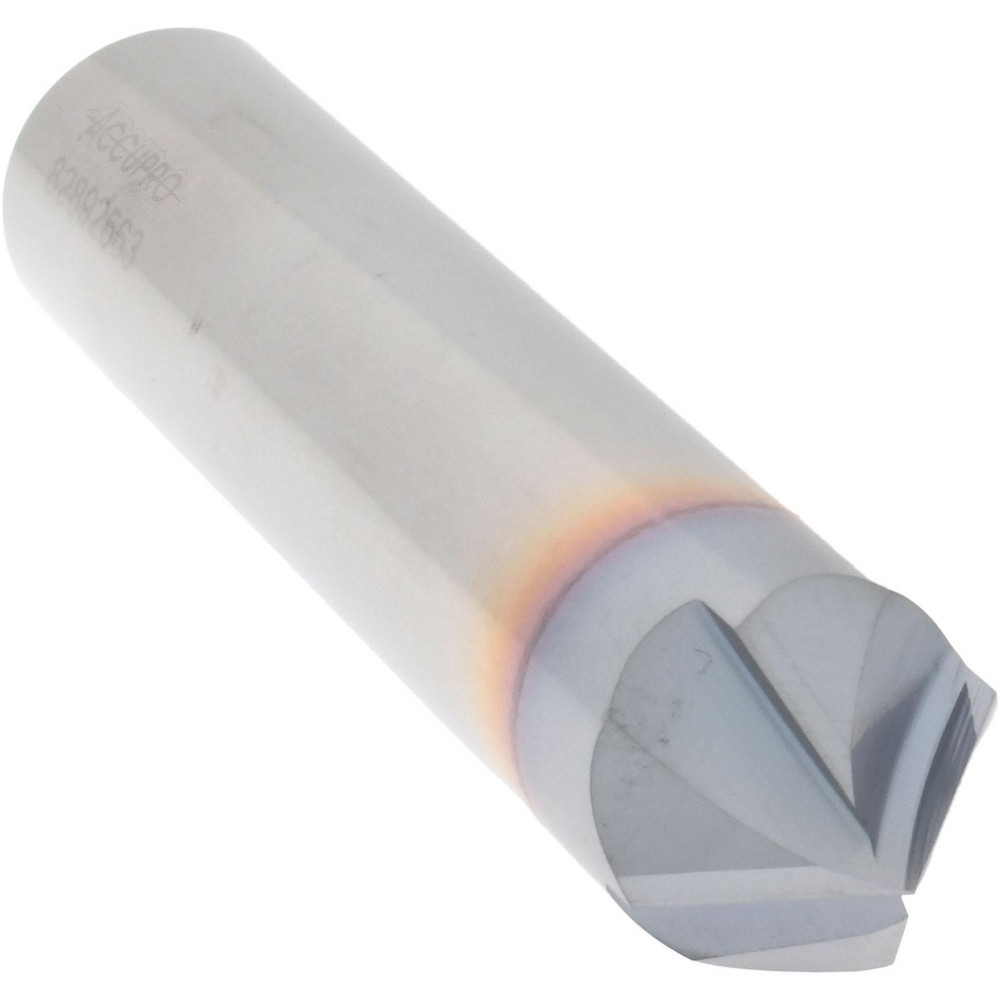 Accupro Chamfer Mill: 3/4" Dia, 3/4" Shank Dia, 82 deg, 4 Flute, Solid Carbide, Single End - 2500119