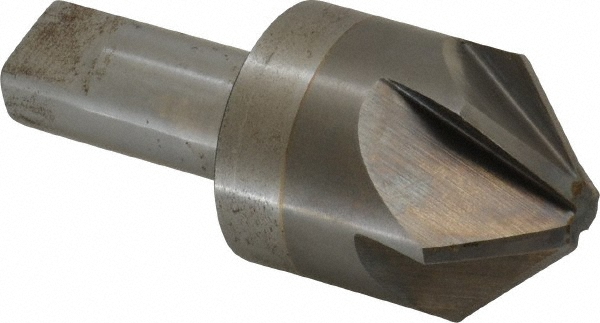 Melin Tool Countersink: 1-1/2" Head Dia, 90.00 deg Included Angle, 6 Flute, High-Speed Steel, Right Hand Cut - 18120