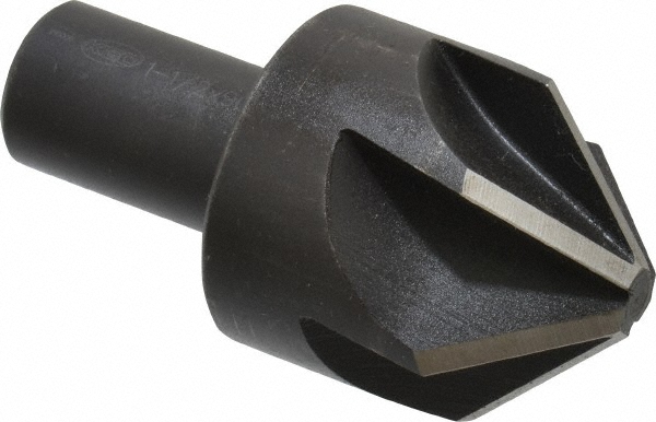 Melin Tool Countersink: 1-1/2" Head Dia, 90.00 deg Included Angle, 6 Flute, High-Speed Steel, Right Hand Cut - 18120