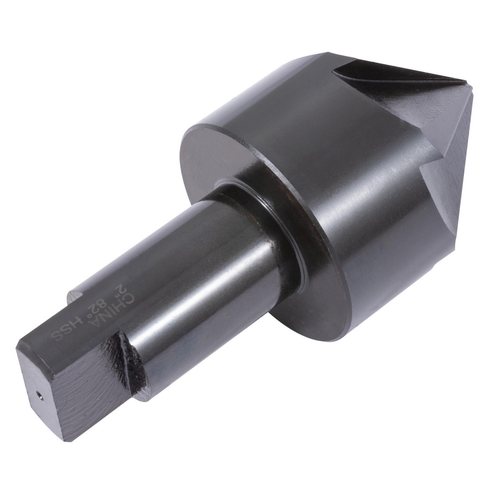 Hertel Countersink: 2" Head Dia, 90.00 deg Included Angle, 6 Flute, High-Speed Steel, Right Hand Cut - GX89331375