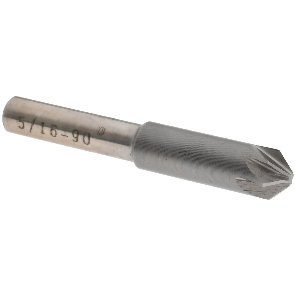 M.A. Ford® Countersink: 5/16" Head Dia, 90.00 deg Included Angle, 6 Flute, High-Speed Steel, Right Hand Cut - 79031203