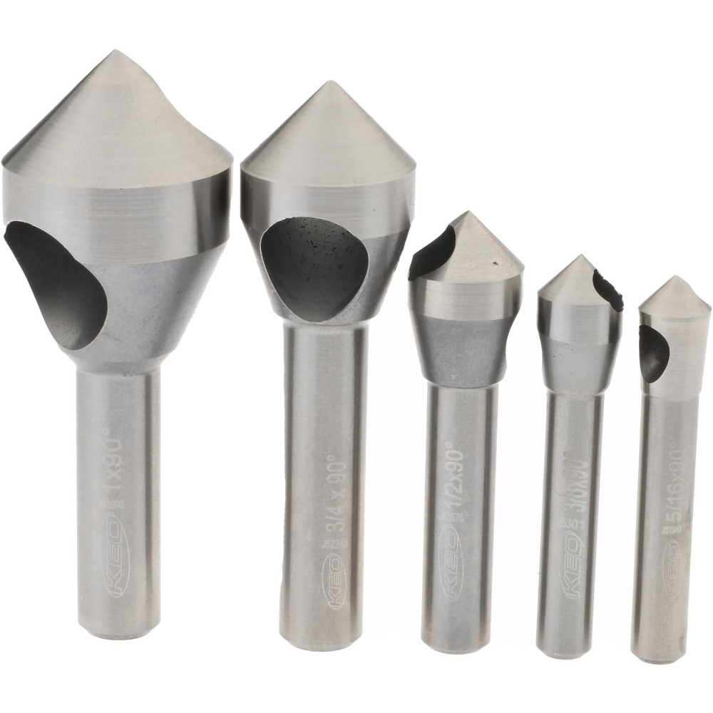 Value Collection Countersink: 7/16" Head Dia, 82.00 deg Included Angle, 0 Flute, High-Speed Steel, Right Hand Cut - KP84204