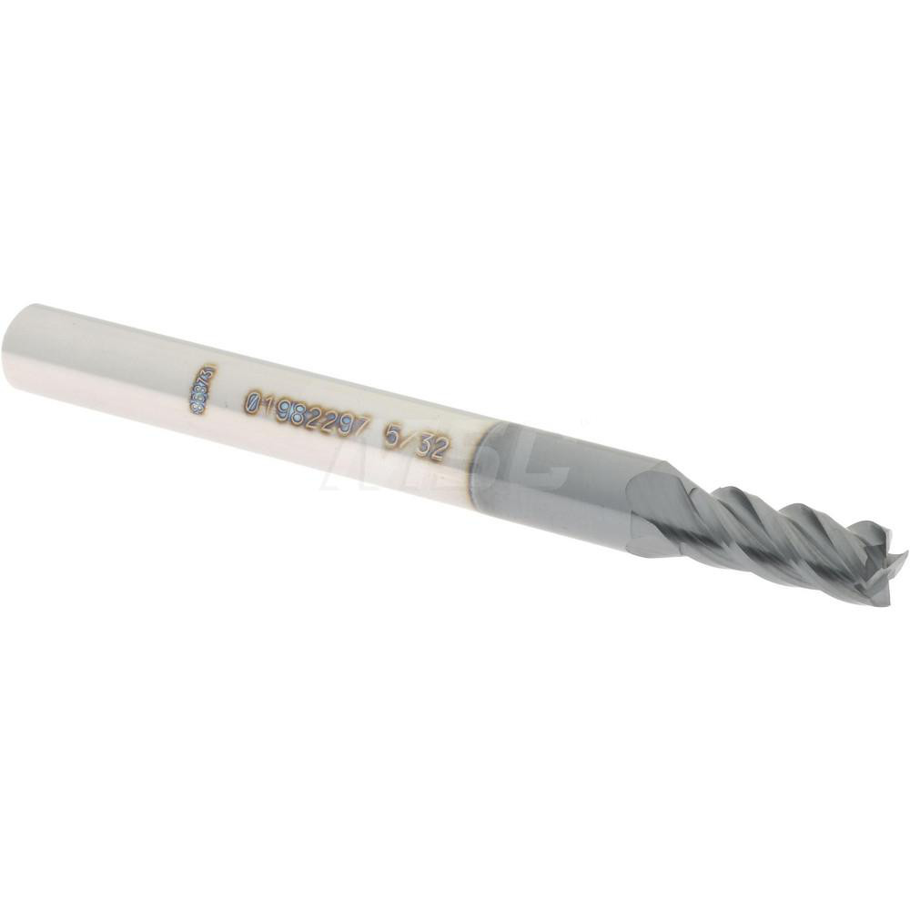 Harvey Tool Chamfer Mill: 3/16" Dia, 3/16" Shank Dia, 90 deg, 3 Flute, Solid Carbide, Single End - 790945