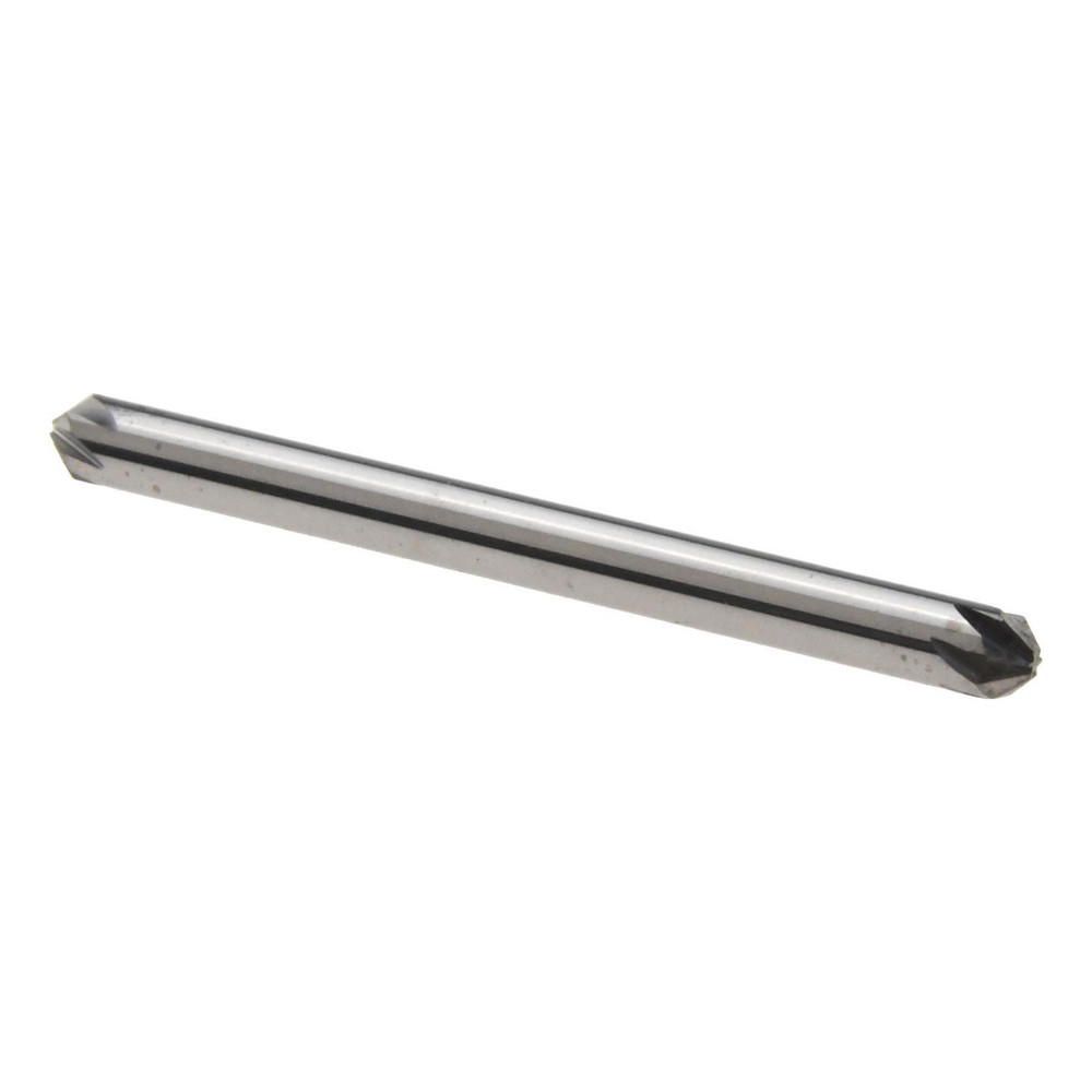 Hertel Countersink: 1/8" Head Dia, 90.00 deg Included Angle, 6 Flute, Solid Carbide, Right Hand Cut - 336-201070