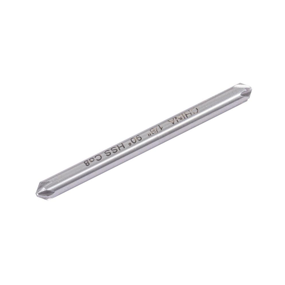 Hertel Countersink: 1/8" Head Dia, 90.00 deg Included Angle, 6 Flute, Solid Carbide, Right Hand Cut - 336-201070