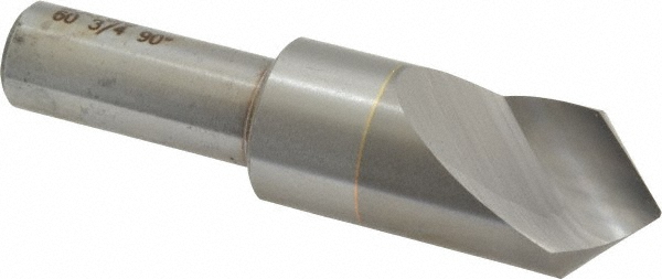 Hertel Countersink: 1/8" Head Dia, 90.00 deg Included Angle, 6 Flute, Solid Carbide, Right Hand Cut - 336-201070