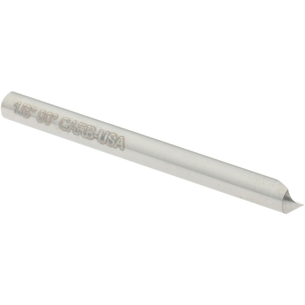 Hertel Countersink: 1/8" Head Dia, 90.00 deg Included Angle, 6 Flute, Solid Carbide, Right Hand Cut - 336-201070