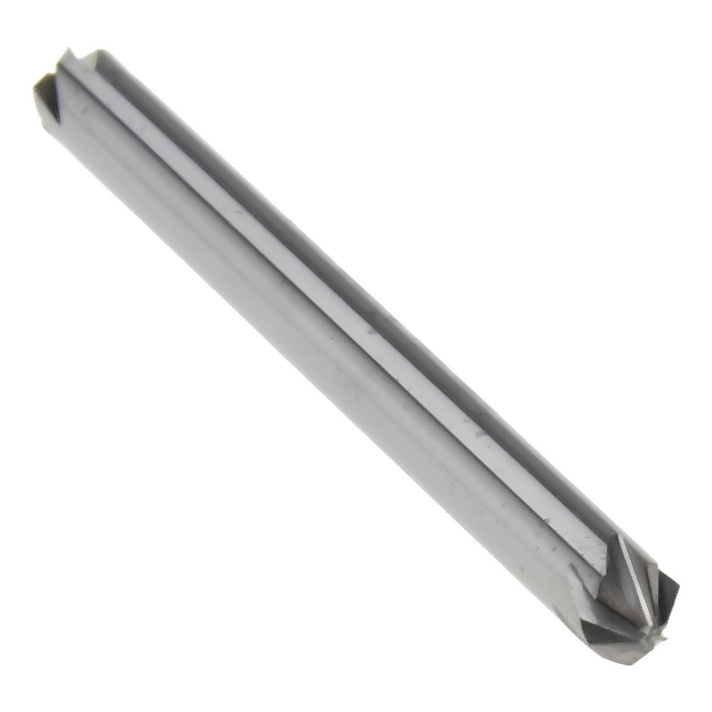 Hertel Countersink: 1/8" Head Dia, 90.00 deg Included Angle, 6 Flute, Solid Carbide, Right Hand Cut - 336-201070