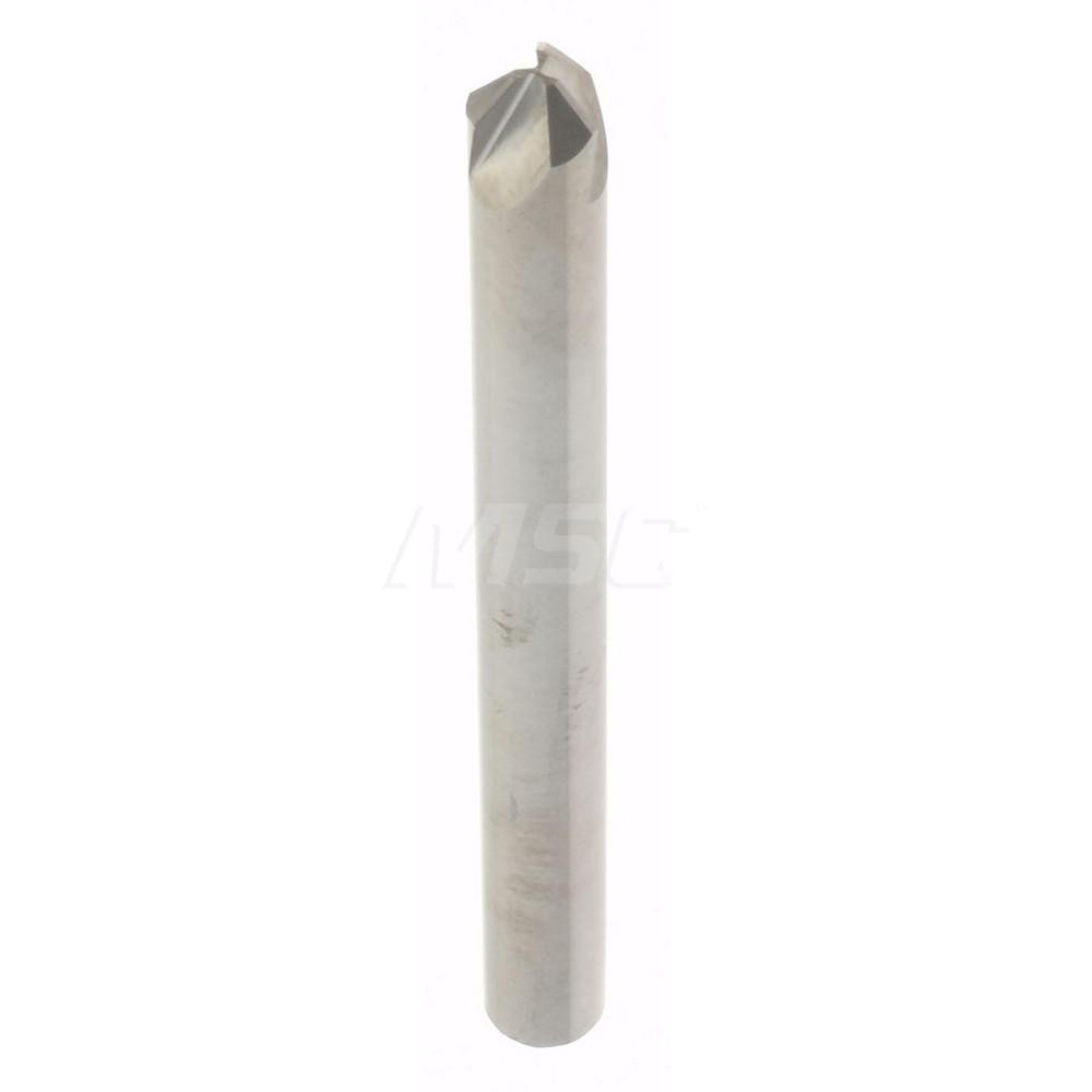 Hertel Countersink: 1/8" Head Dia, 90.00 deg Included Angle, 3 Flute, Solid Carbide, Right Hand Cut - 333-001070