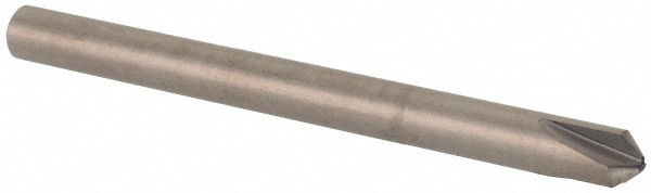 Hertel Countersink: 1/8" Head Dia, 90.00 deg Included Angle, 3 Flute, Solid Carbide, Right Hand Cut - 333-001070