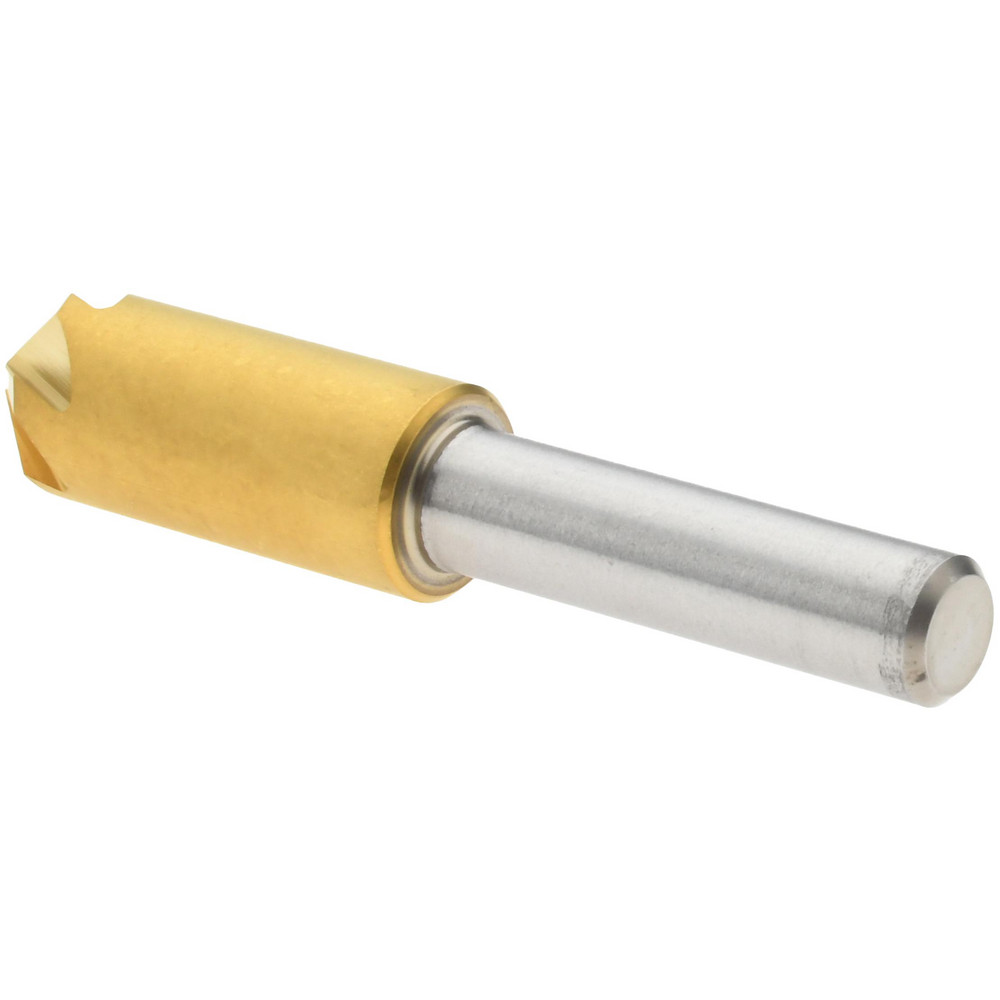 Melin Tool Countersink: 3/8" Head Dia, 90.00 deg Included Angle, 6 Flute, Cobalt Steel, Right Hand Cut - 18208