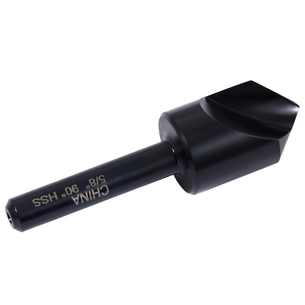 Hertel Countersink: 5/8" Head Dia, 90.00 deg Included Angle, 1 Flute, High-Speed Steel, Right Hand Cut - GX89339543