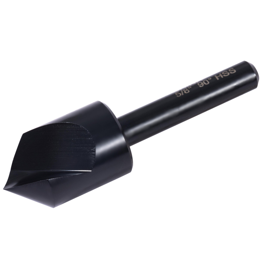 Hertel Countersink: 5/8" Head Dia, 90.00 deg Included Angle, 1 Flute, High-Speed Steel, Right Hand Cut - GX89339543