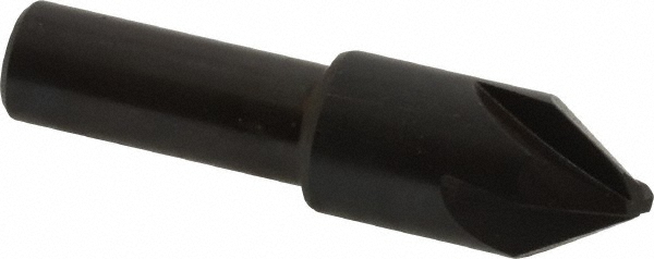 Hertel Countersink: 1/2" Head Dia, 60.00 deg Included Angle, 4 Flute, High-Speed Steel, Right Hand Cut - GX89336192