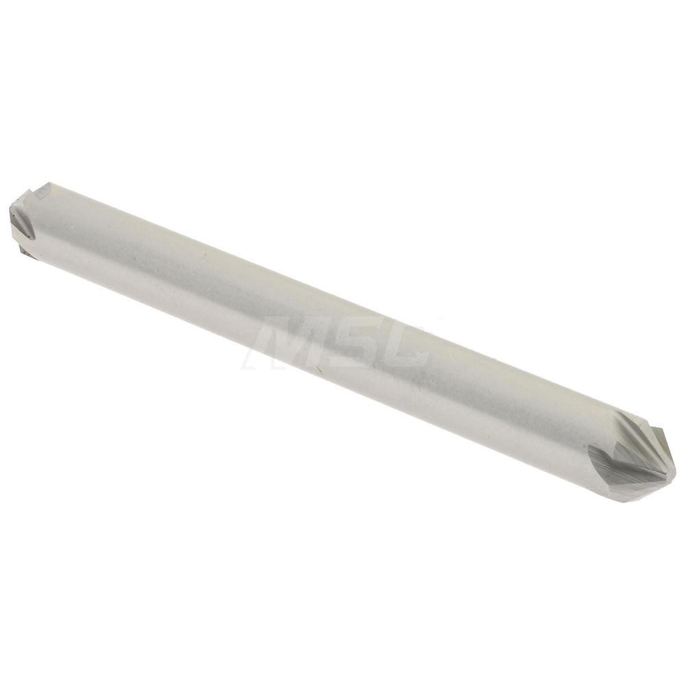 Hertel Countersink: 3/16" Head Dia, 82.00 deg Included Angle, 6 Flute, High-Speed Steel, Right Hand Cut - GX89331599