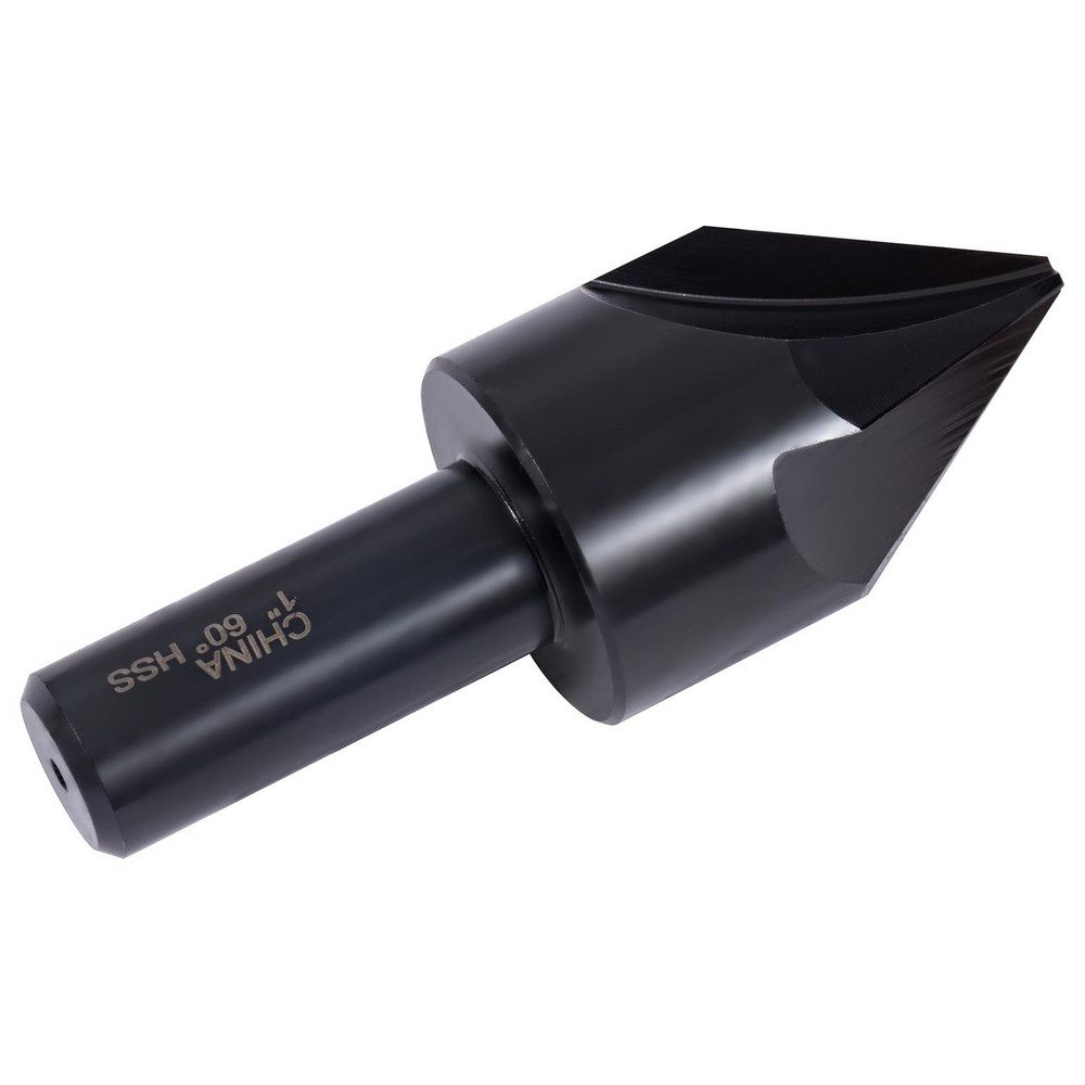 Hertel Countersink: 1" Head Dia, 60.00 deg Included Angle, 4 Flute, High-Speed Steel, Right Hand Cut - GX89331045