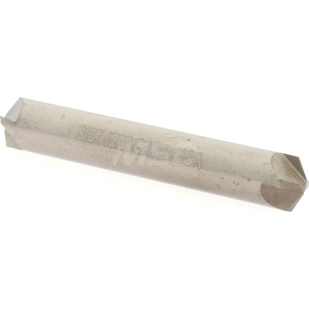Hertel Countersink: 3/8" Head Dia, 120.00 deg Included Angle, 4 Flute, Solid Carbide, Right Hand Cut - 334-305100