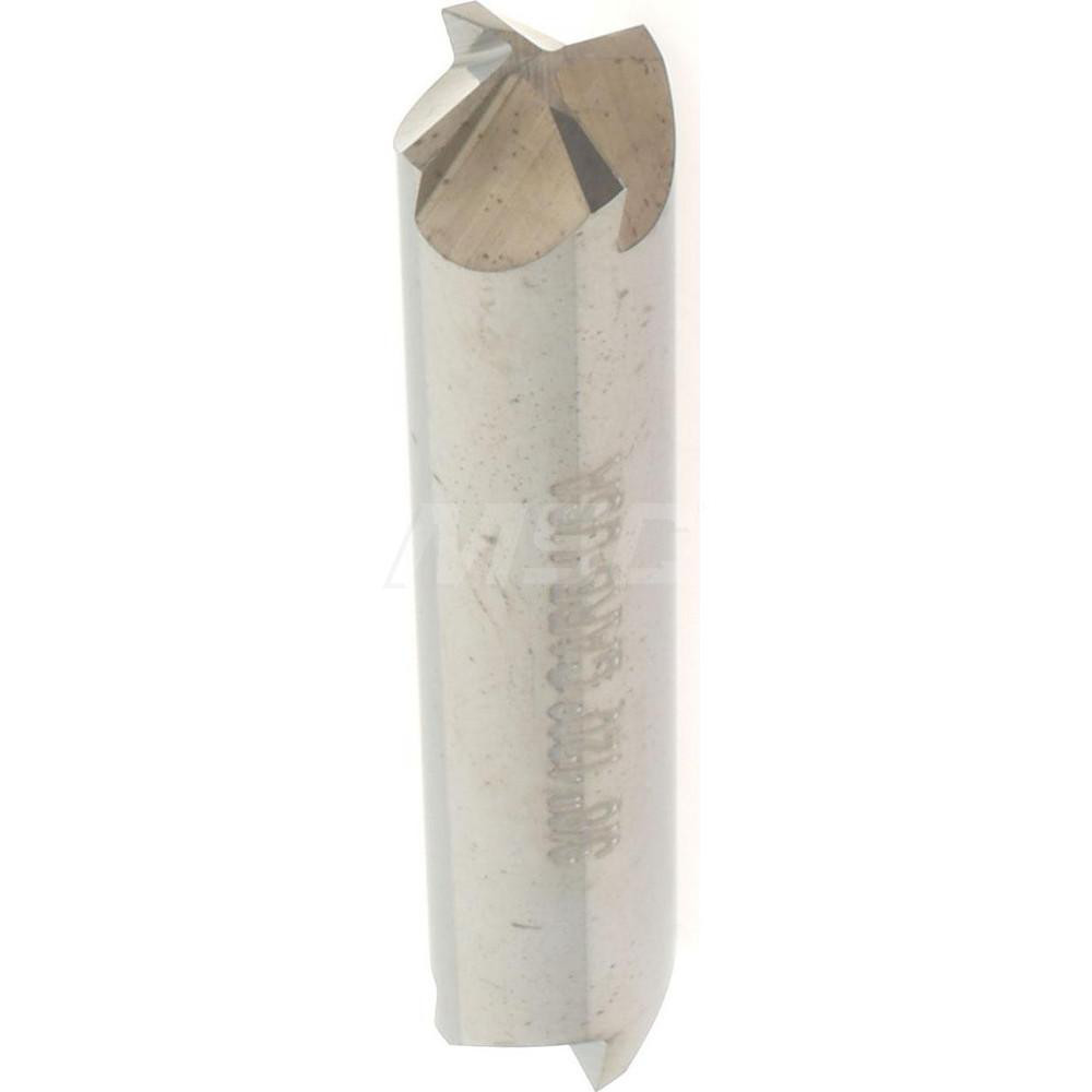 Hertel Countersink: 3/8" Head Dia, 120.00 deg Included Angle, 4 Flute, Solid Carbide, Right Hand Cut - 334-305100