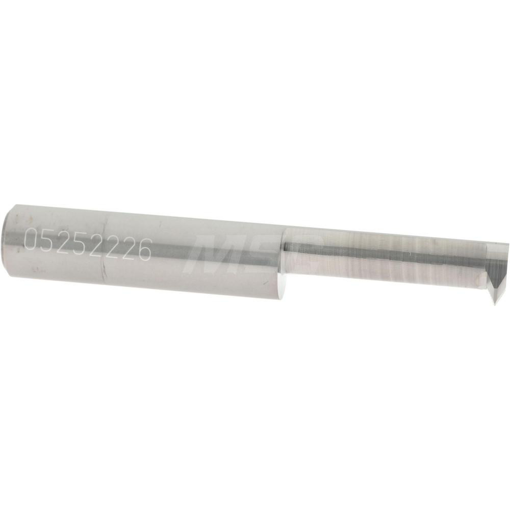 Hertel Countersink: 1/8" Head Dia, 60.00 deg Included Angle, 1 Flute, Solid Carbide, Right Hand Cut - 331-001050