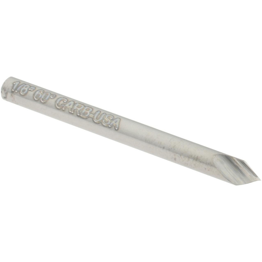 Hertel Countersink: 1/8" Head Dia, 60.00 deg Included Angle, 1 Flute, Solid Carbide, Right Hand Cut - 331-001050