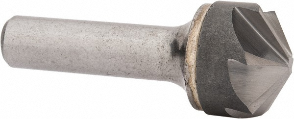 Hertel Countersink: 1" Head Dia, 120.00 deg Included Angle, 6 Flute, Solid Carbide, Right Hand Cut - 336-010090