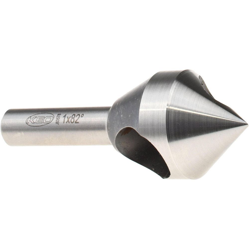 Keo Countersink: 1/2" Head Dia, 60.00 deg Included Angle, 0 Flute, Cobalt Steel, Right Hand Cut - 919-000-189