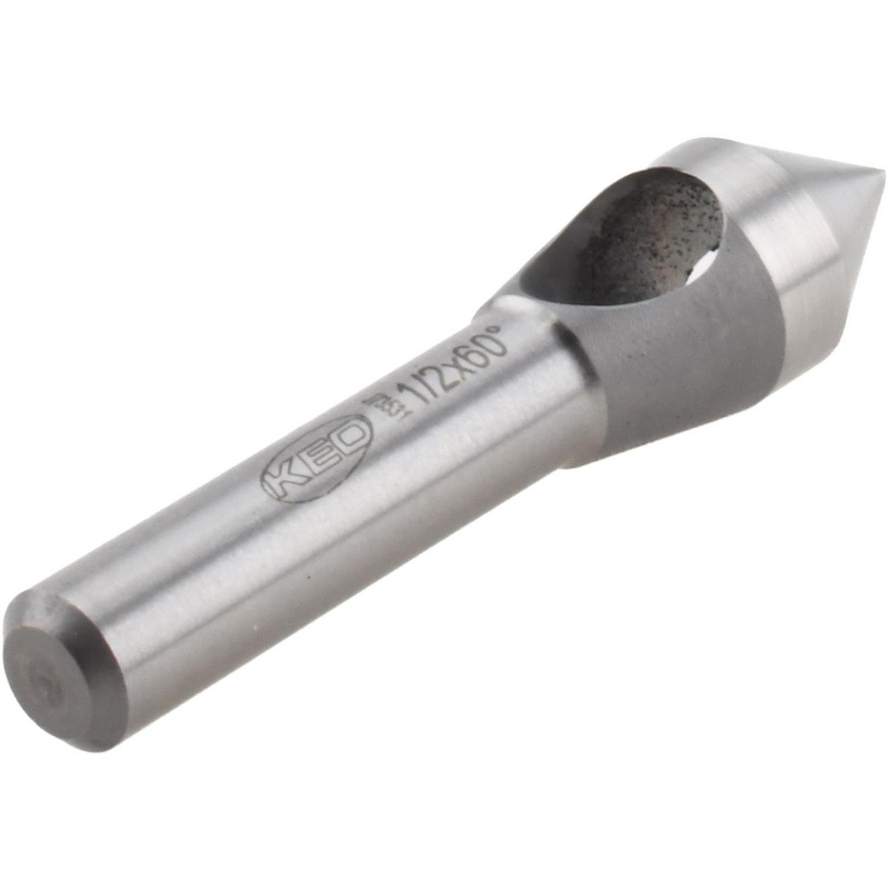 Keo Countersink: 1/2" Head Dia, 60.00 deg Included Angle, 0 Flute, Cobalt Steel, Right Hand Cut - 919-000-189