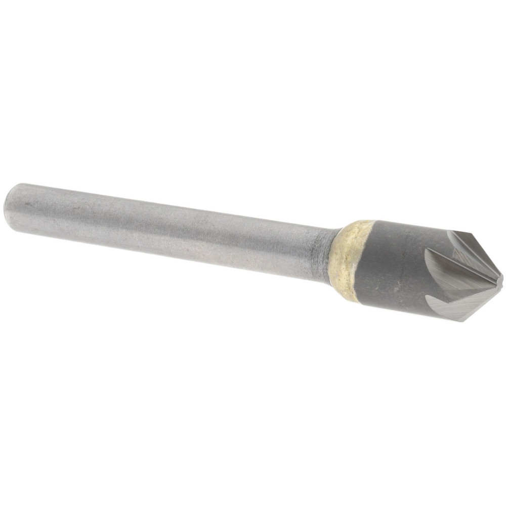 Hertel Countersink: 3/4" Head Dia, 90.00 deg Included Angle, 6 Flute, High-Speed Steel, Right Hand Cut - GX89330336