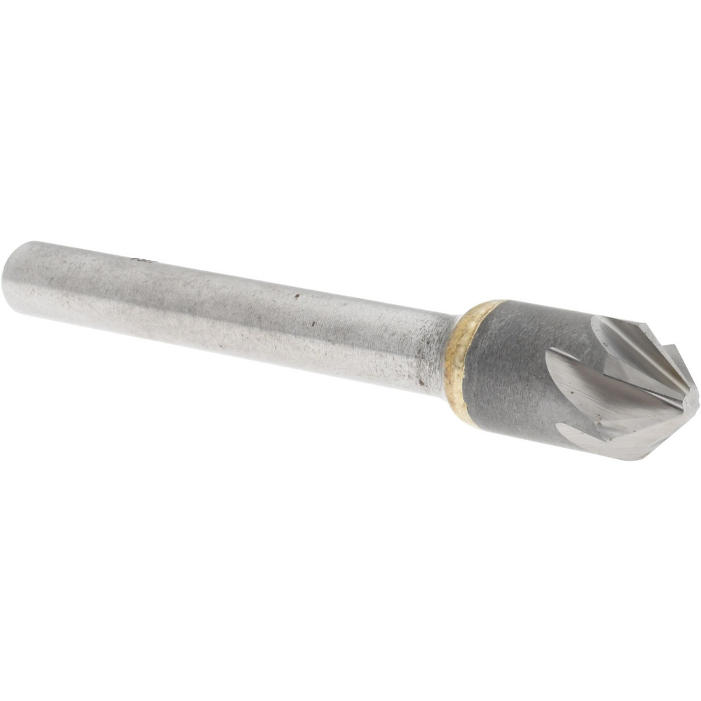 Hertel Countersink: 3/4" Head Dia, 90.00 deg Included Angle, 6 Flute, High-Speed Steel, Right Hand Cut - GX89330336