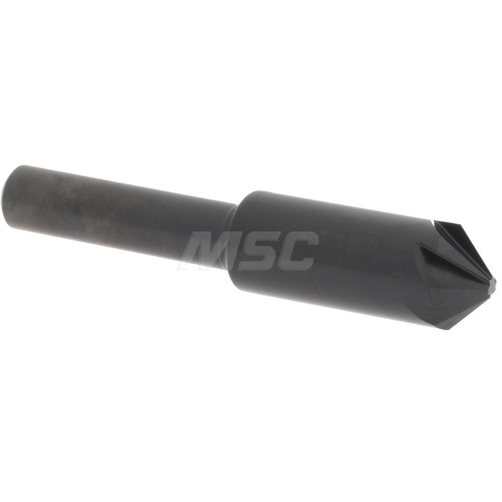 Hertel Countersink: 3/4" Head Dia, 90.00 deg Included Angle, 6 Flute, High-Speed Steel, Right Hand Cut - GX89330336