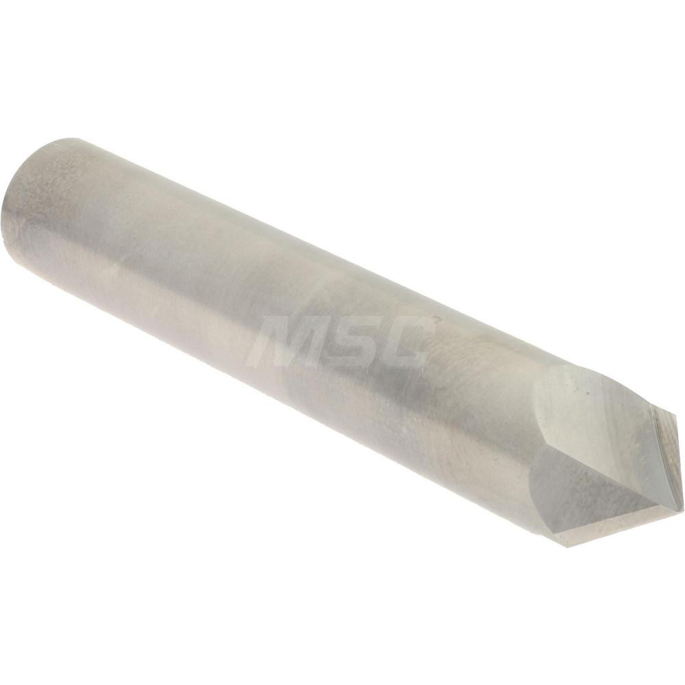 Accupro Chamfer Mill: 1/2" Dia, 1/2" Shank Dia, 90 deg, 2 Flute, Solid Carbide, Single End - 2500021