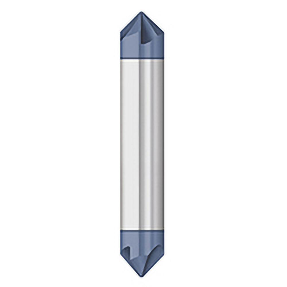Titan USA Chamfer Mill: 3/8" Dia, 3/8" Shank Dia, 90 deg, 4 Flute, Solid Carbide, Double End - TC88158