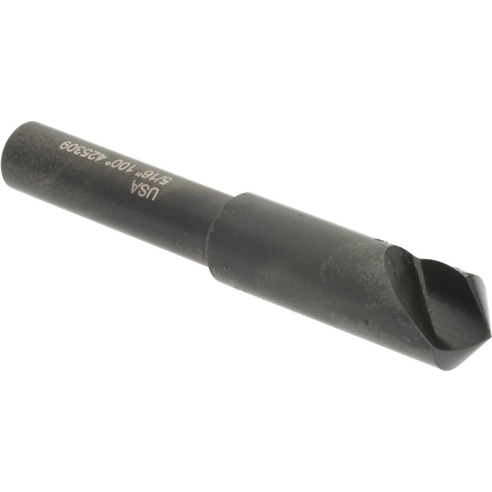 Titan USA Countersink: 5/16" Head Dia, 100.00 deg Included Angle, 1 Flute, High-Speed Steel, Right Hand Cut - CD51052