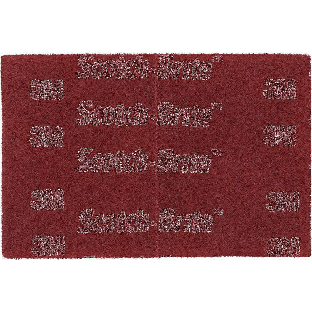 3M Hand Sanding Pad: Non-Woven, Aluminum Oxide, Very Fine Grade, Maroon - 7100023339