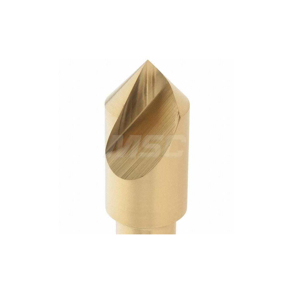 Melin Tool Countersink: 82 deg Included Angle, 1 Flute, Cobalt, Right Hand Cut - 18157