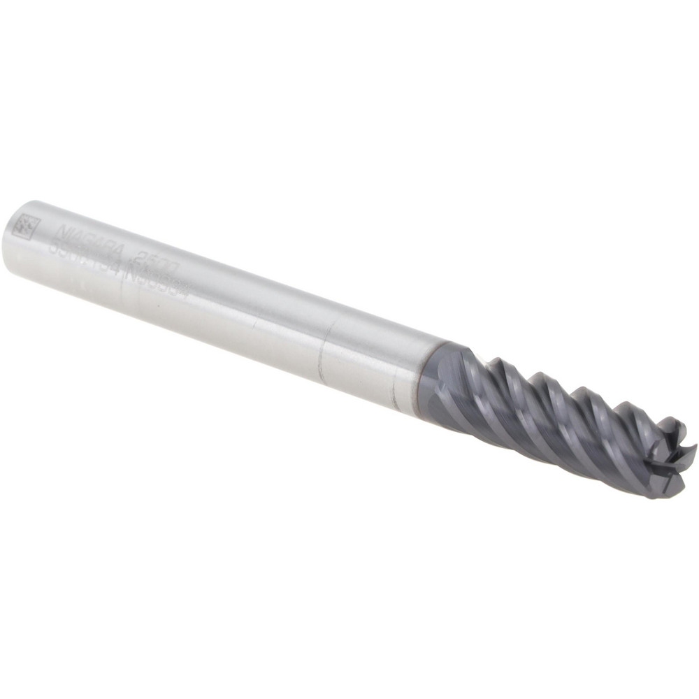 Harvey Tool Chamfer Mill: 5/8" Dia, 5" Shank Dia, 90 deg, 4 Flute, Solid Carbide, Single End - 763645-C3