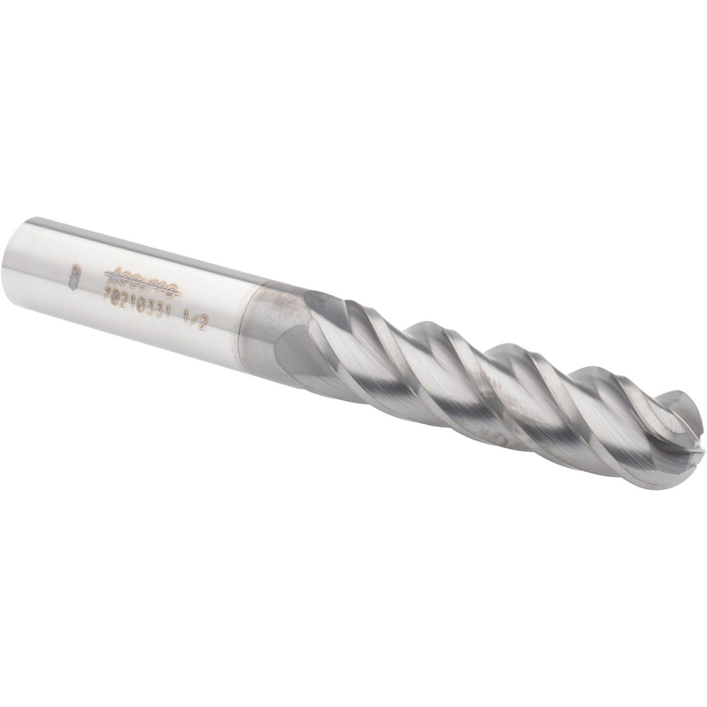 Harvey Tool Chamfer Mill: 5/8" Dia, 5" Shank Dia, 90 deg, 4 Flute, Solid Carbide, Single End - 763645-C3