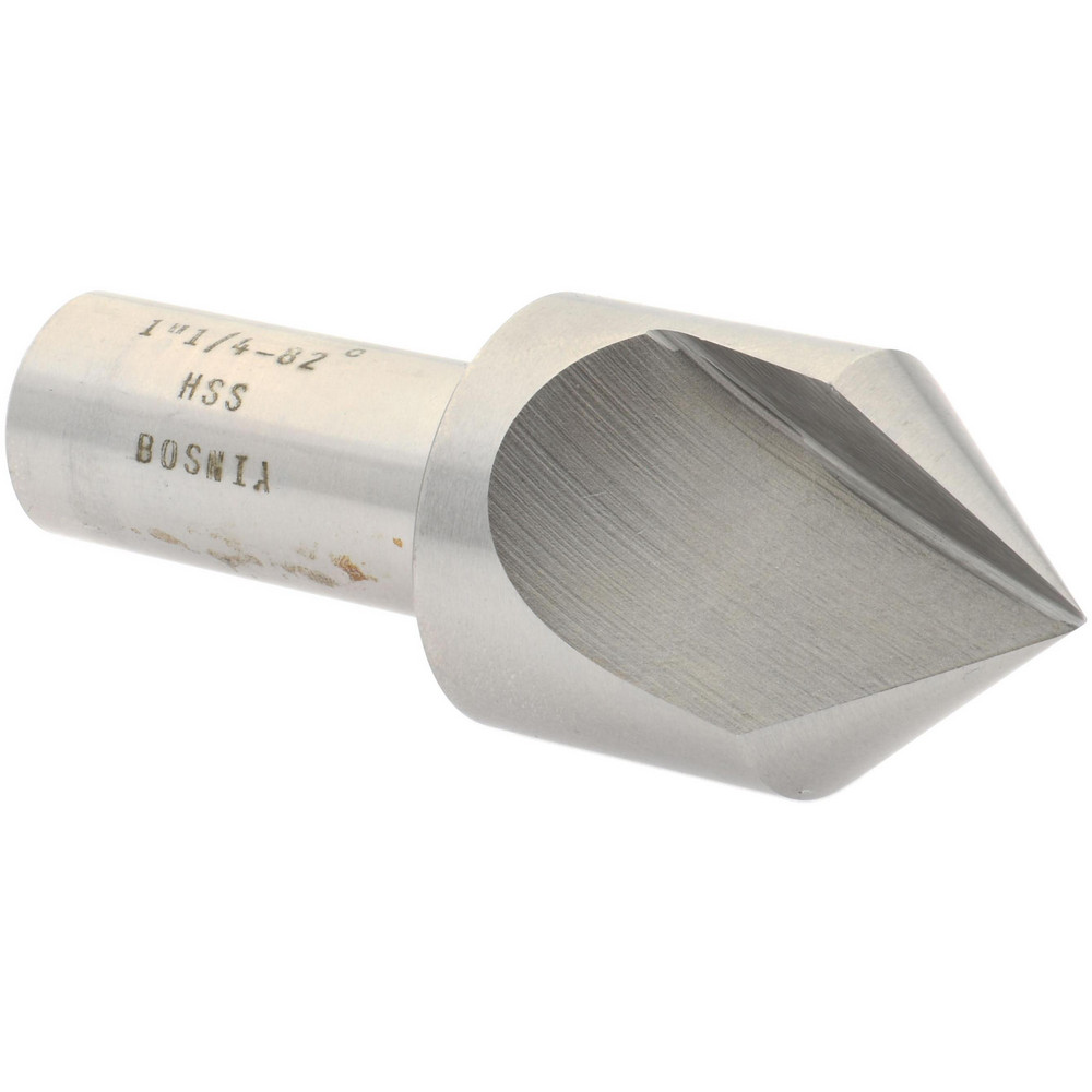 Value Collection Countersink: 1-1/4" Head Dia, 82.00 deg Included Angle, 1 Flute, High-Speed Steel, Right Hand Cut - SC1082116