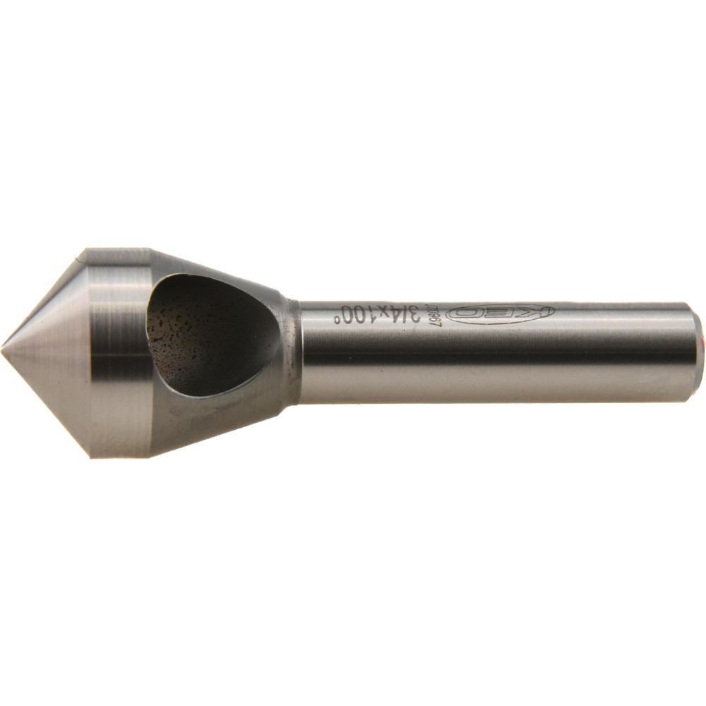 Keo Countersink: 3/4" Head Dia, 100.00 deg Included Angle, 0 Flute, Cobalt Steel, Right Hand Cut - 919-000-244