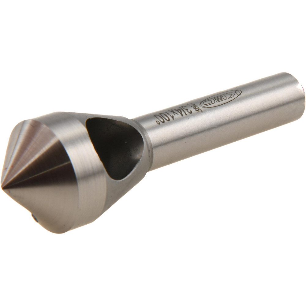 Keo Countersink: 3/4" Head Dia, 100.00 deg Included Angle, 0 Flute, Cobalt Steel, Right Hand Cut - 919-000-244