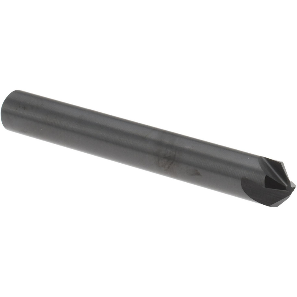 Hertel Countersink: 1/4" Head Dia, 90.00 deg Included Angle, 4 Flute, High-Speed Steel, Right Hand Cut - GX89336085