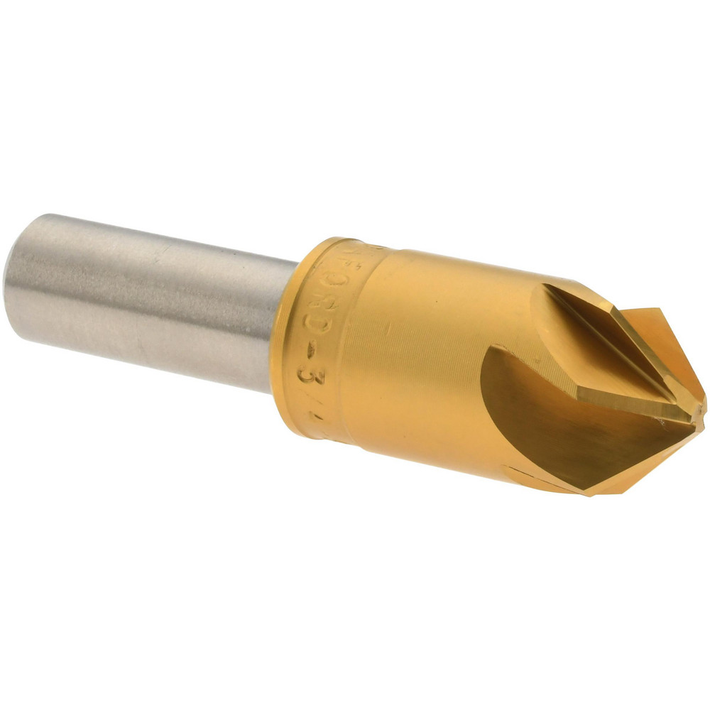 M.A. Ford® Countersink: 3/4" Head Dia, 90.00 deg Included Angle, 6 Flute, Solid Carbide, Right Hand Cut - 78075003
