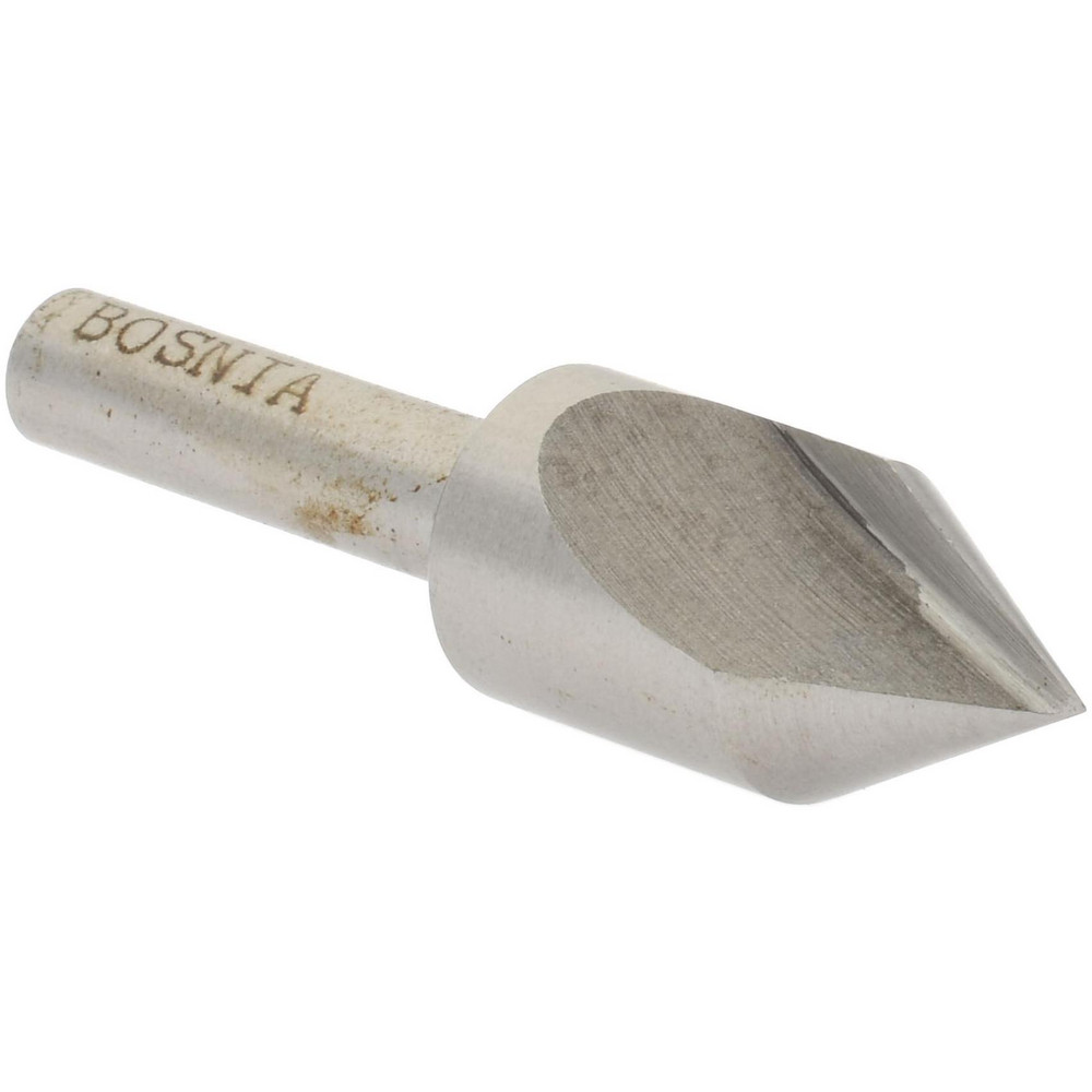 M.A. Ford® Countersink: 1/2" Head Dia, 60.00 deg Included Angle, 1 Flute, High-Speed Steel, Right Hand Cut - 61050001