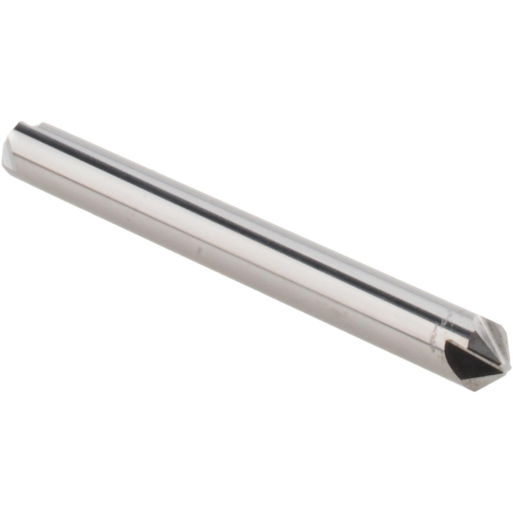 Hertel Countersink: 1/8" Head Dia, 90.00 deg Included Angle, 4 Flute, Solid Carbide, Right Hand Cut - 334-301070
