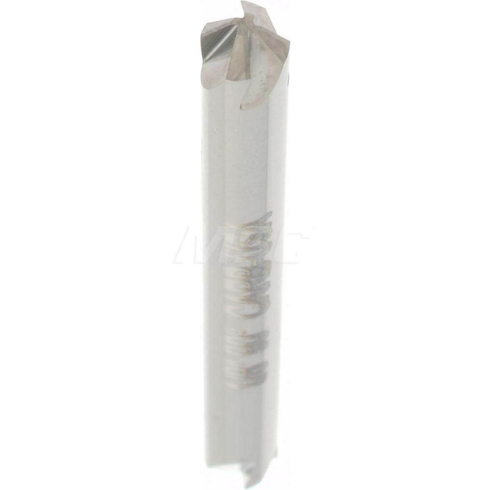 Hertel Countersink: 1/8" Head Dia, 90.00 deg Included Angle, 4 Flute, Solid Carbide, Right Hand Cut - 334-301070