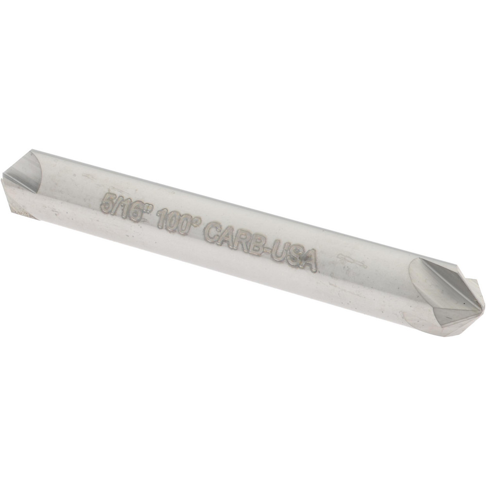 Hertel Countersink: 5/16" Head Dia, 100.00 deg Included Angle, 4 Flute, Solid Carbide, Right Hand Cut - 334-204080