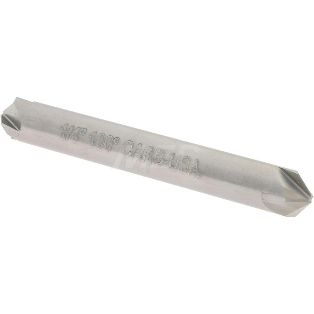 Hertel Countersink: 5/16" Head Dia, 100.00 deg Included Angle, 4 Flute, Solid Carbide, Right Hand Cut - 334-204080