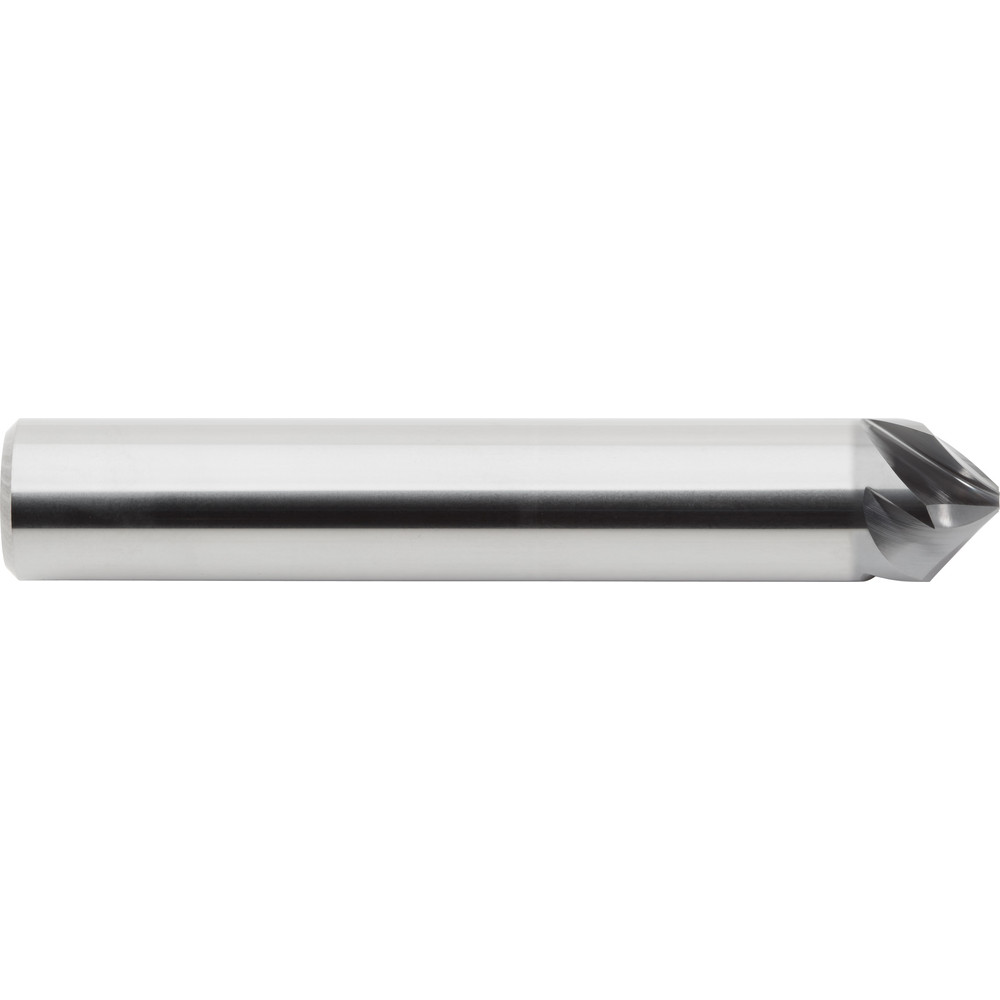 M.A. Ford® Chamfer Mill: 1/2" Dia, 1/2" Shank Dia, 60 deg, 3 Flute, Solid Carbide, Single End - 3HC050001B