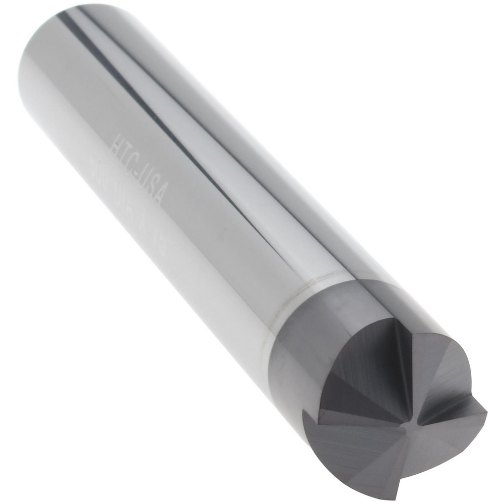 Harvey Tool Chamfer Mill: 1/2" Dia, 1/2" Shank Dia, 150 deg, 4 Flute, Solid Carbide, Single End - 18375-C3